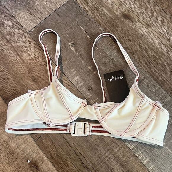 Nasty gal constraint seam detail bikini to size 0 - Picture 1 of 5